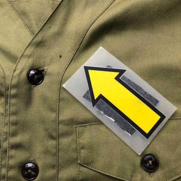 Vintage 70s Boys Scouts of America BSA Uniform Men Small Shirt Green Long Sleeve - Picture 10 of 12